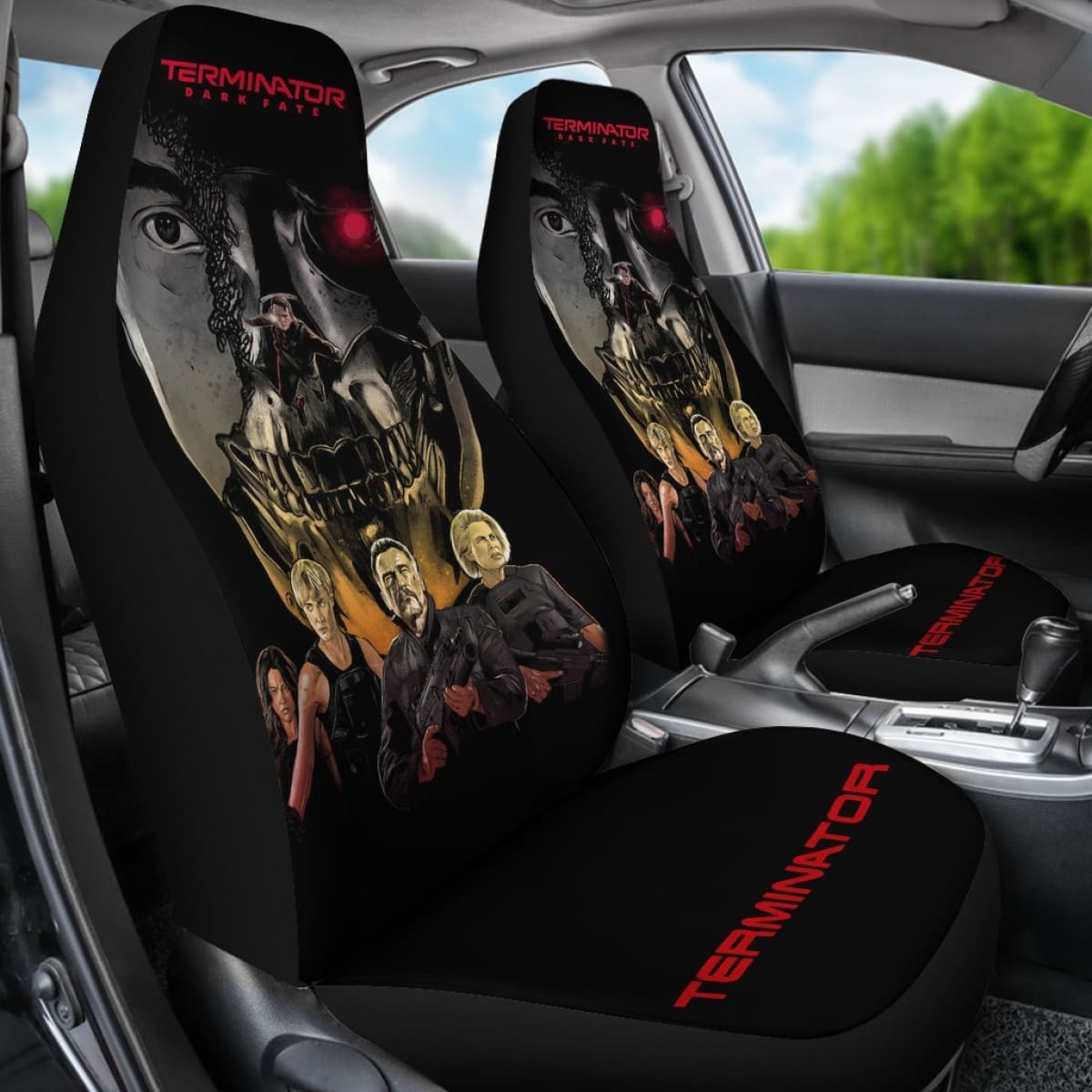 Art Terminator Dark Fate Car Seat Covers Movie Fan Gift H040620 Universal Fit 225311