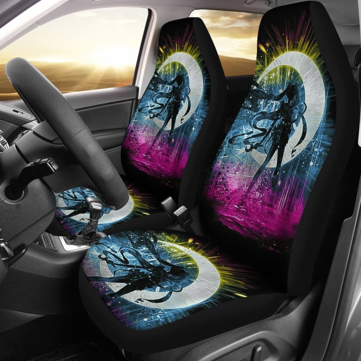 Art Usagi Tsukino Sailor Moon Car Seat Covers Manga H031620 Universal Fit 225311