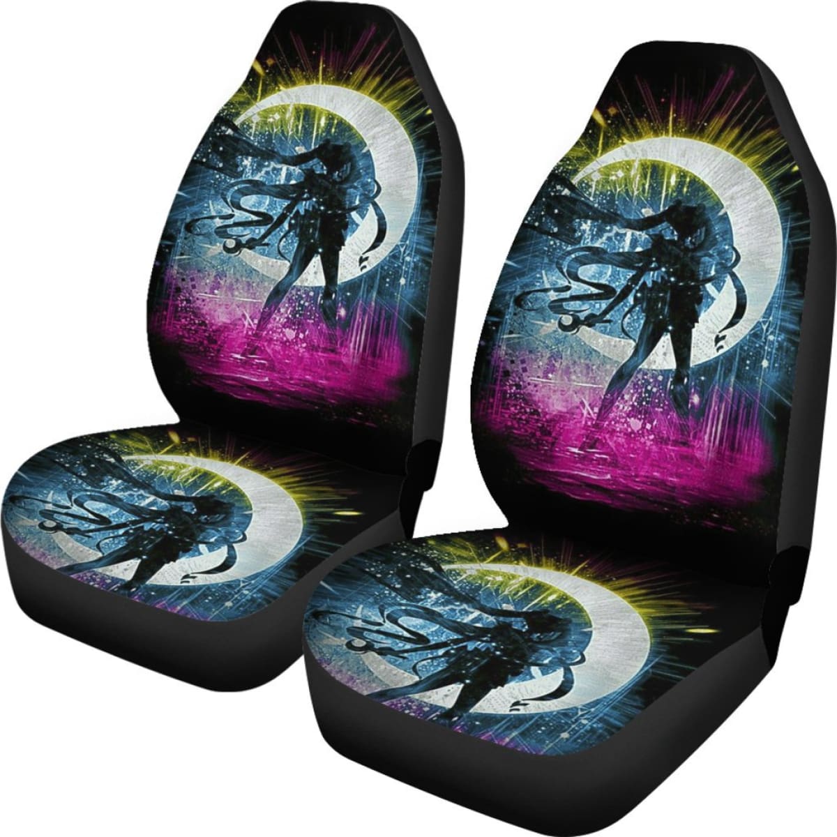 Art Usagi Tsukino Sailor Moon Car Seat Covers Manga H031620 Universal Fit 225311