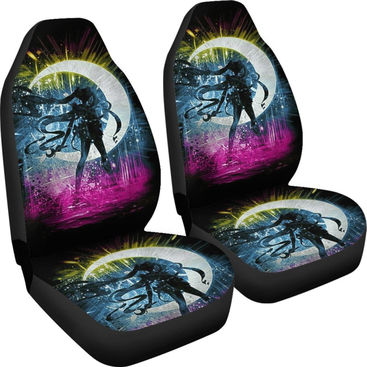 Art Usagi Tsukino Sailor Moon Car Seat Covers Manga H031620 Universal Fit 225311