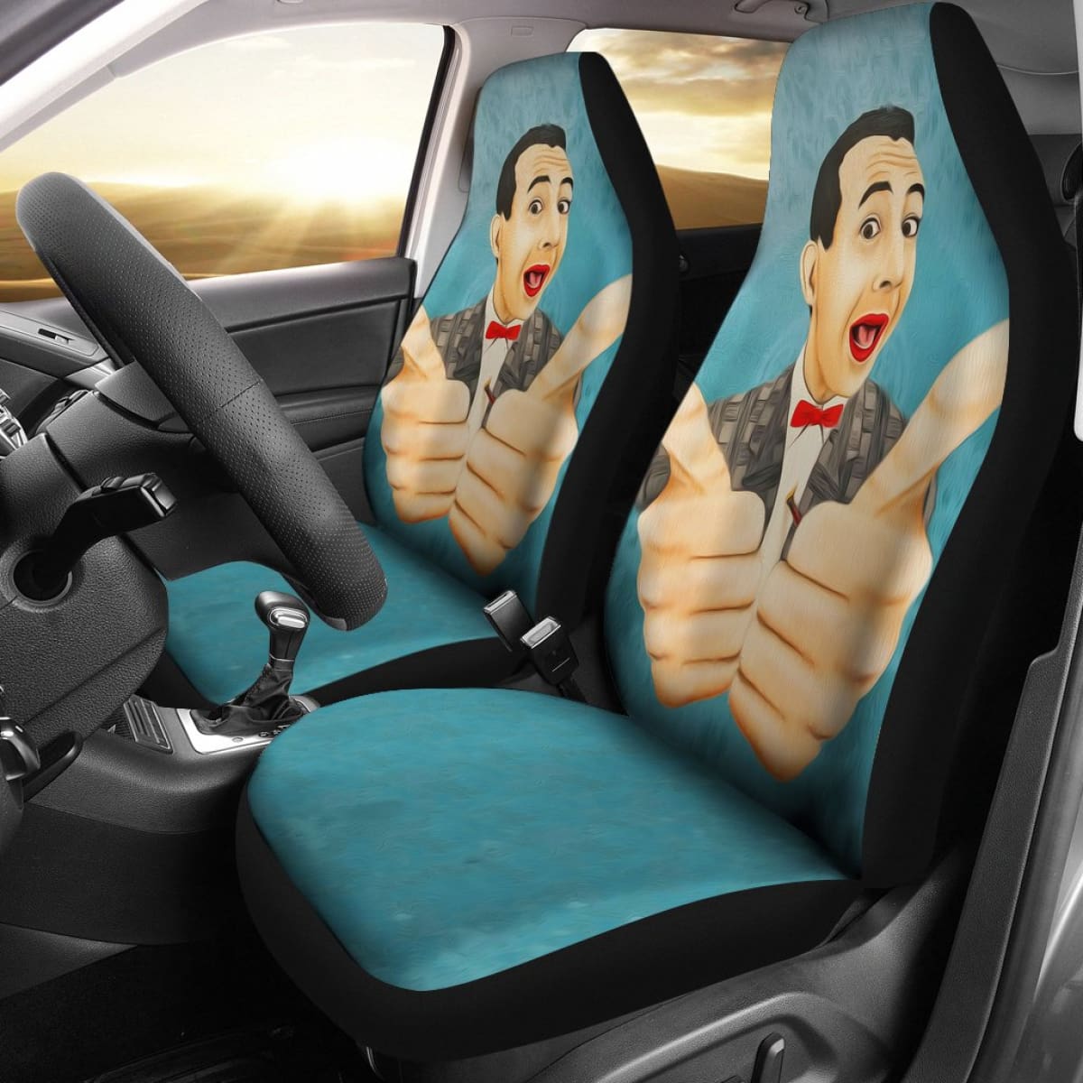 Art Wee Pee Herman Car Seat Covers Amazing Gift Ideas Universal Fit 173905