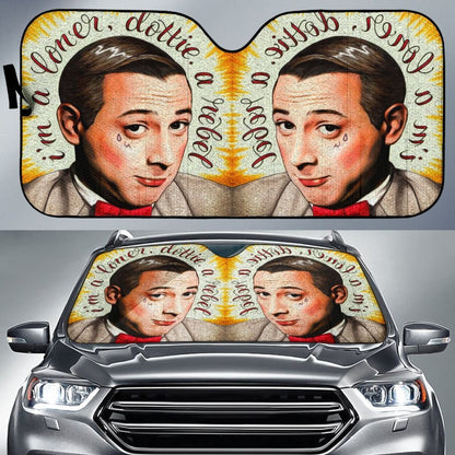 Art Wee Pee Herman Car Sun Shades Amazing Gift Ideas Universal Fit 173905
