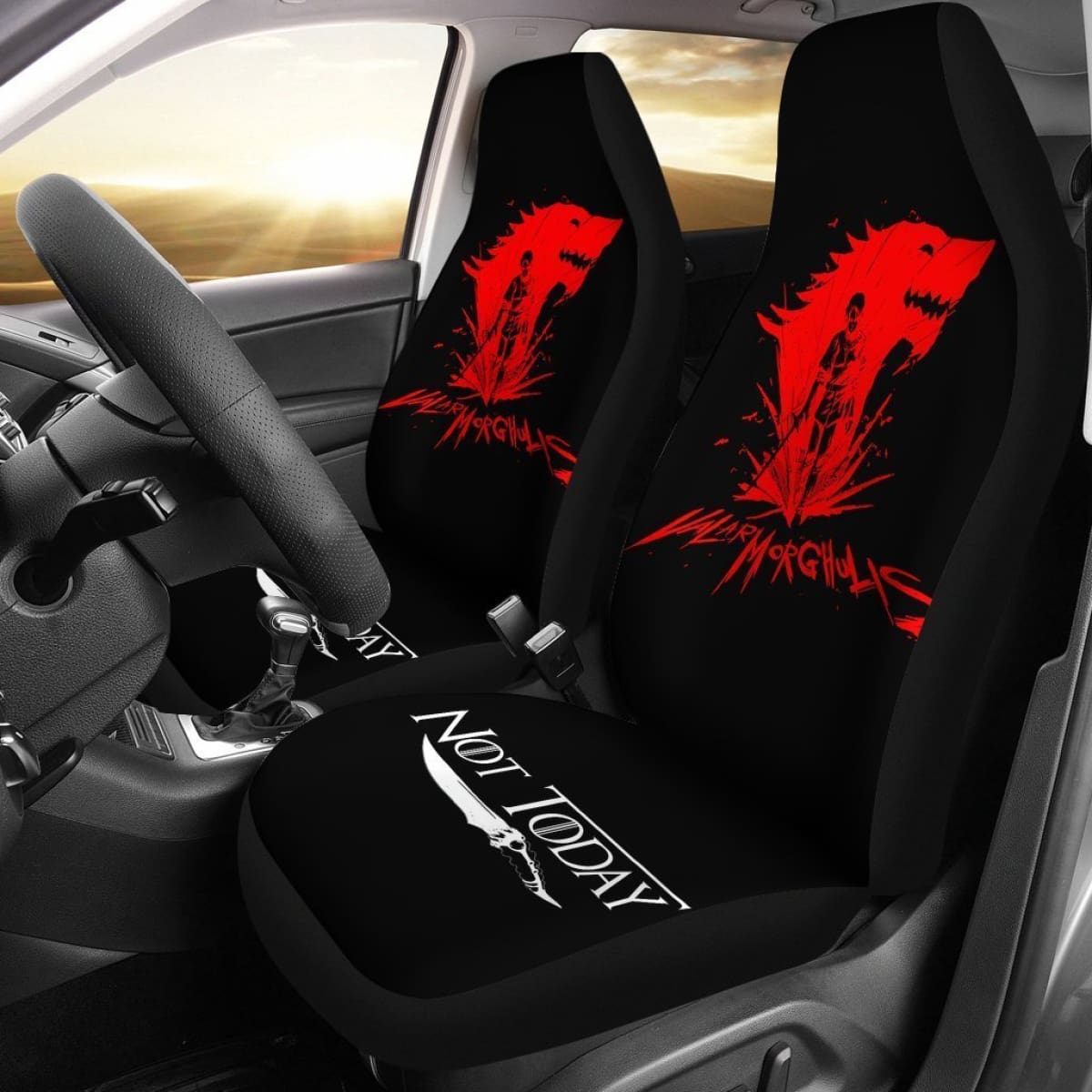 Arya Stark Not Today Car Seat Covers For Game Of Thrones Ss8 Lt04 Universal Fit 225721