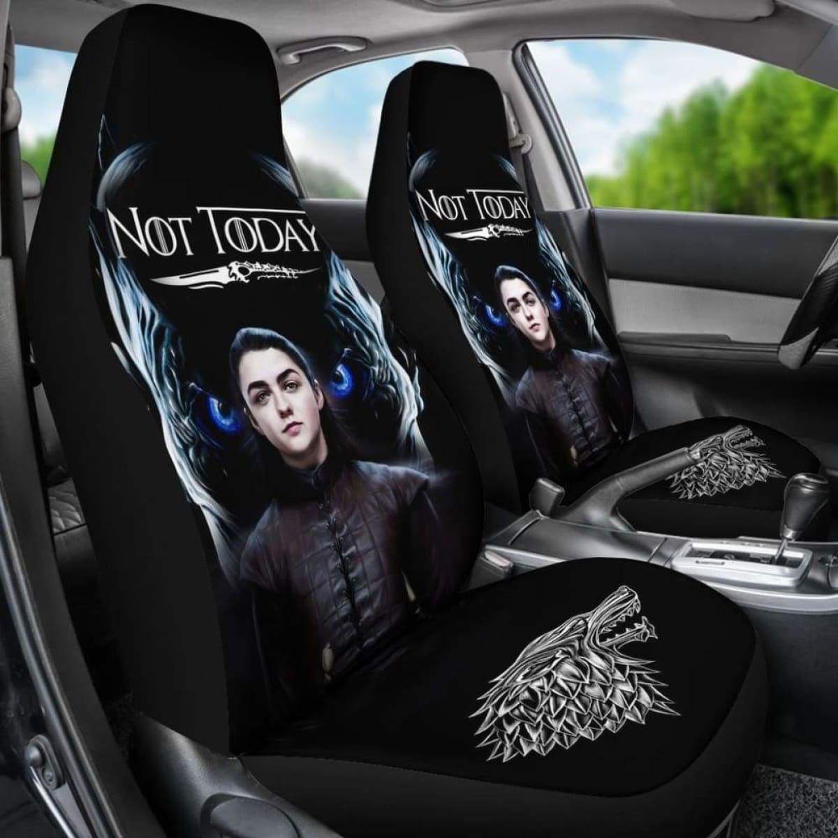 Arya Vs Night King Car Seat Covers Universal Fit 051012