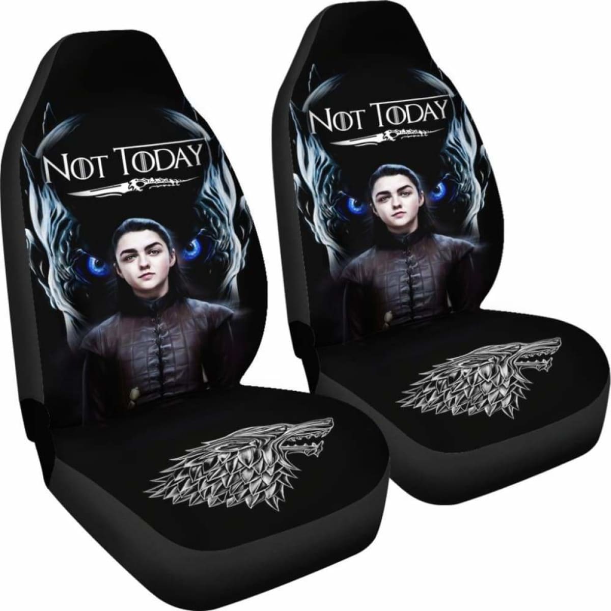 Arya Vs Night King Car Seat Covers Universal Fit 051012