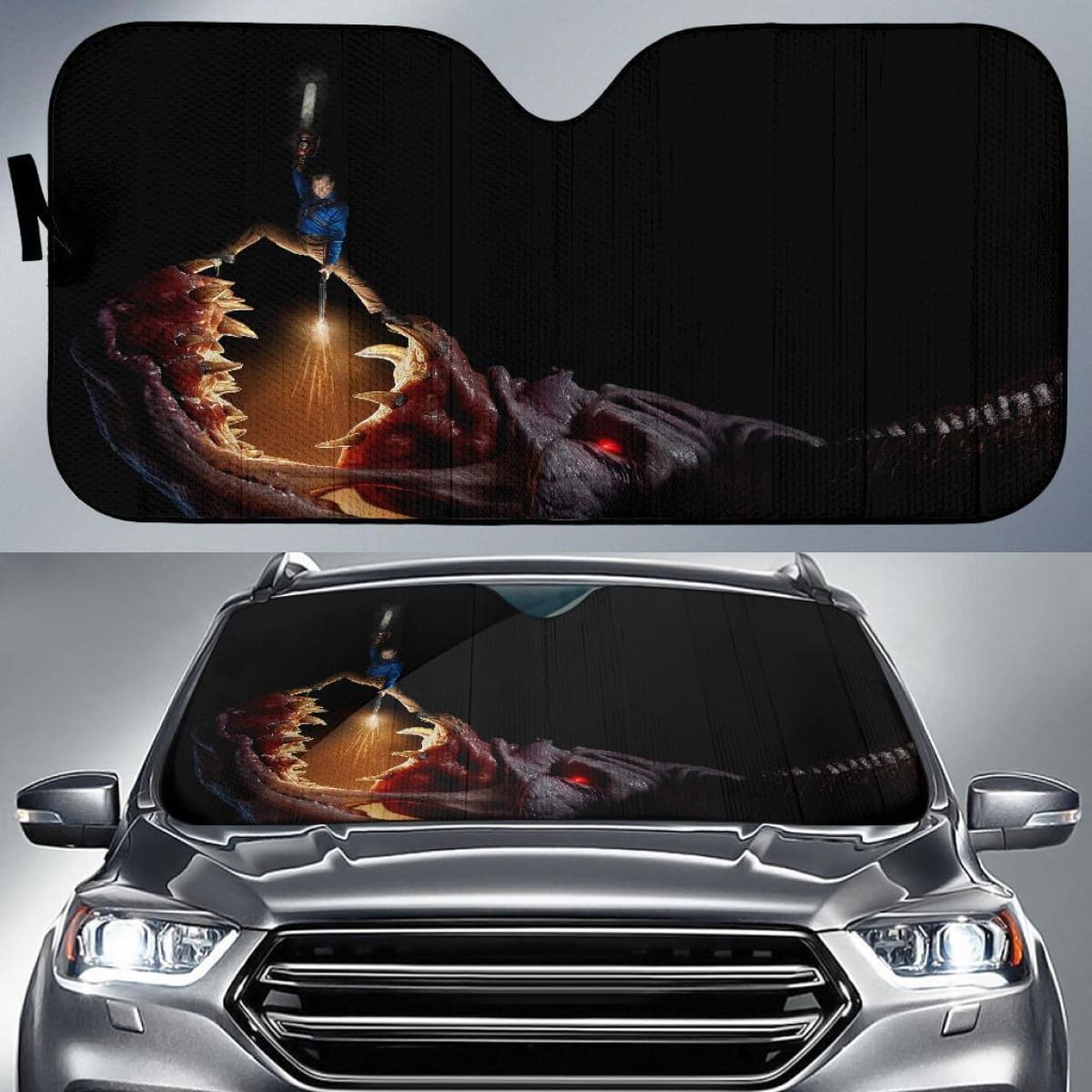 Ash Vs Evil Dead Car Sun Shade Universal Fit 225311