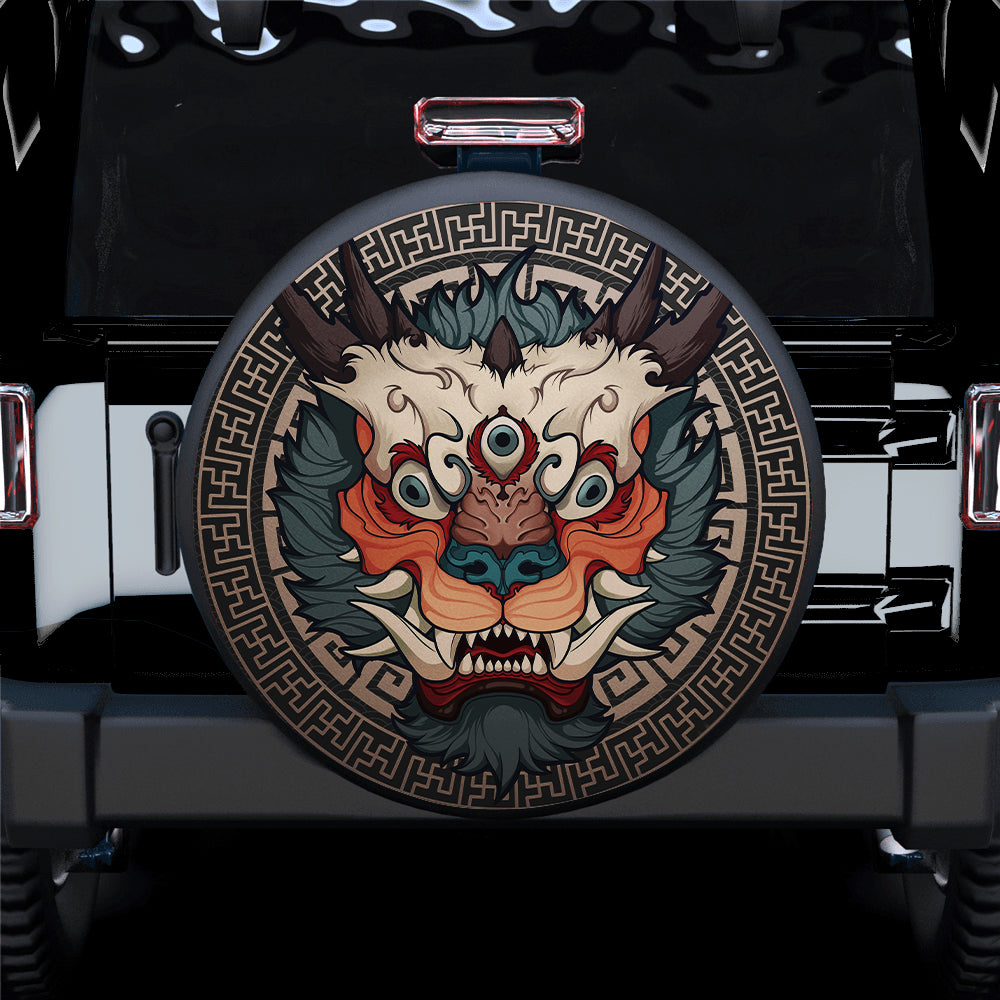 Asian Unicorn Car Spare Tire Cover