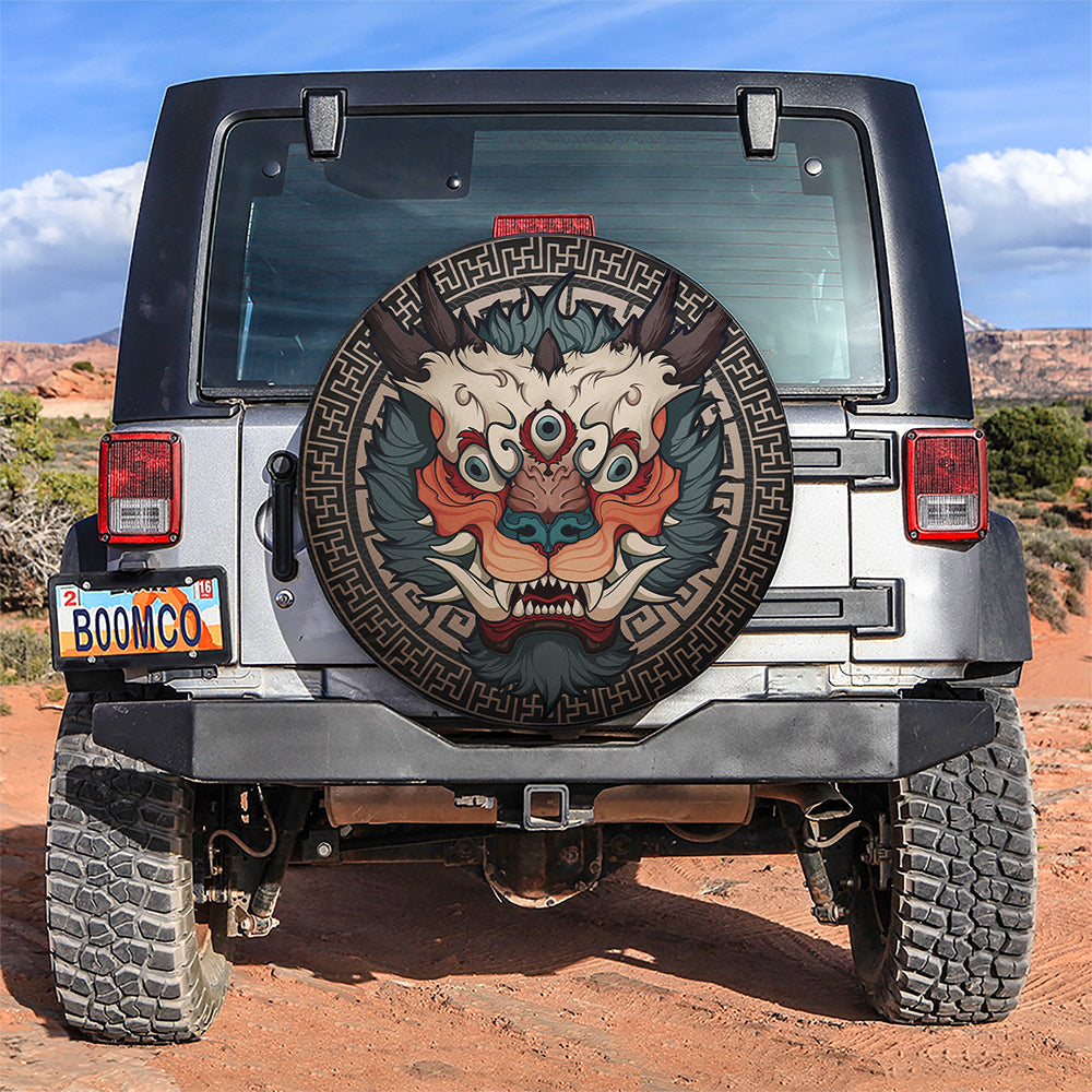 Asian Unicorn Car Spare Tire Cover