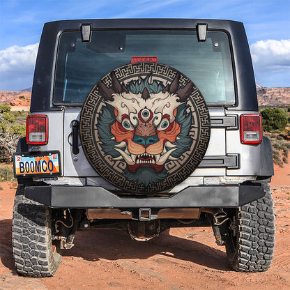 Asian Unicorn Car Spare Tire Cover