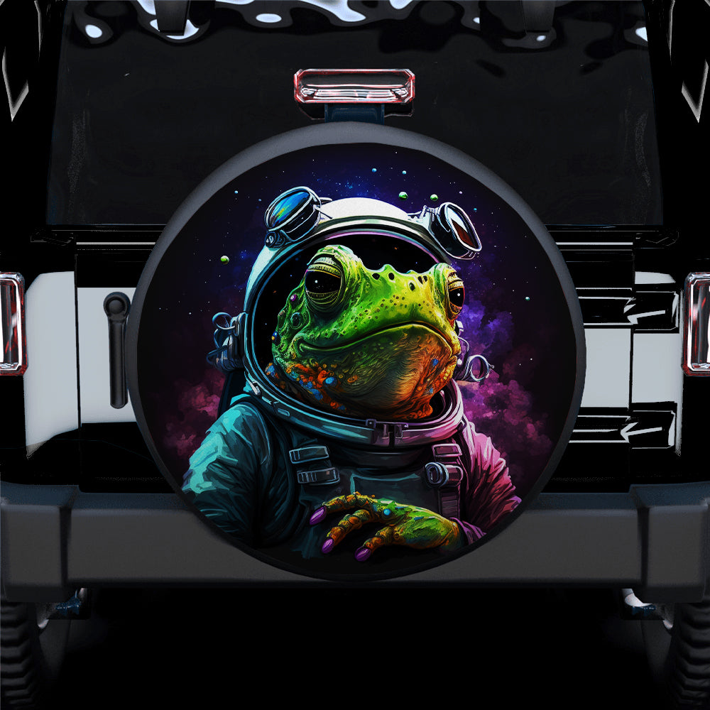 Astronaut Frog Animal Car Spare Tire Cover