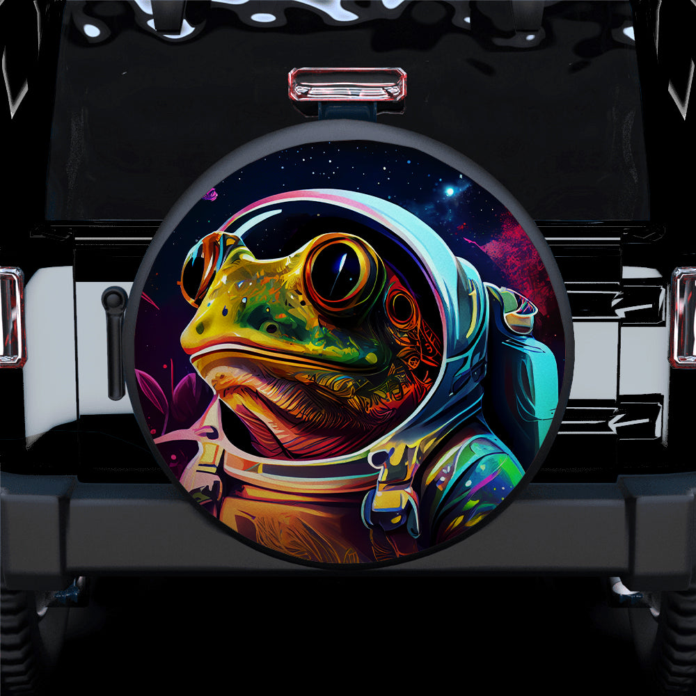 Astronaut Frog Jeep Car Spare Tire Cover