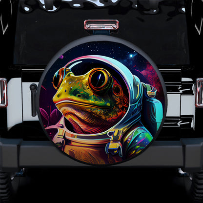 Astronaut Frog Jeep Car Spare Tire Cover