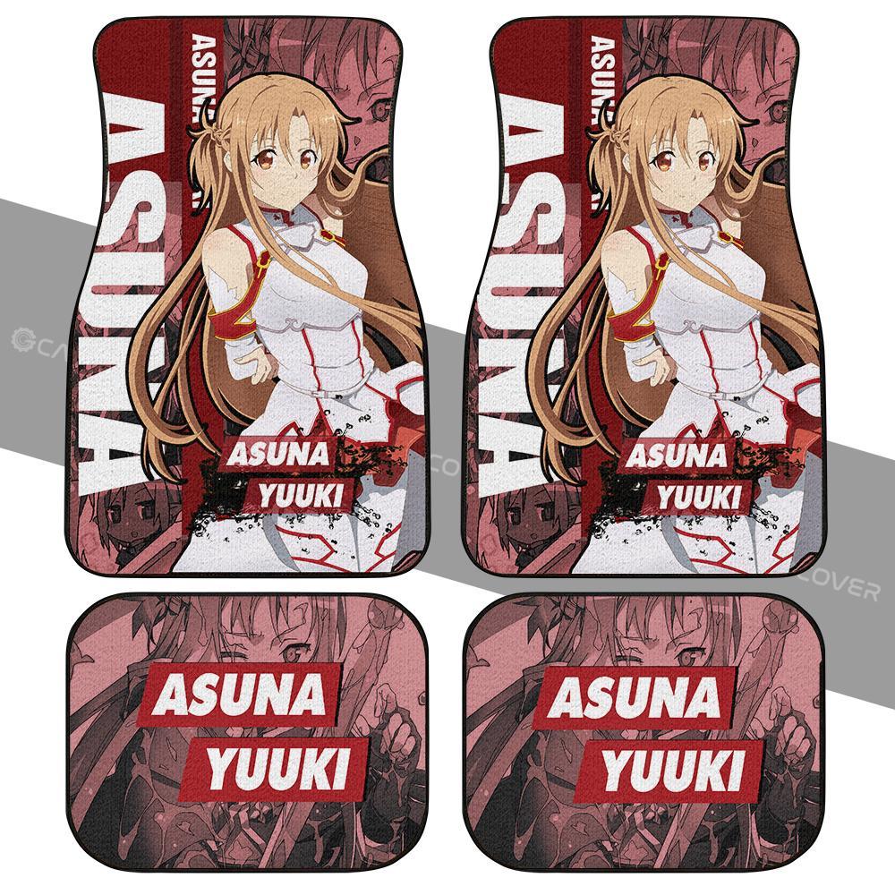 Asuna Yuuki Car Floor Mats Custom Sword Art Online Anime Car Accessories