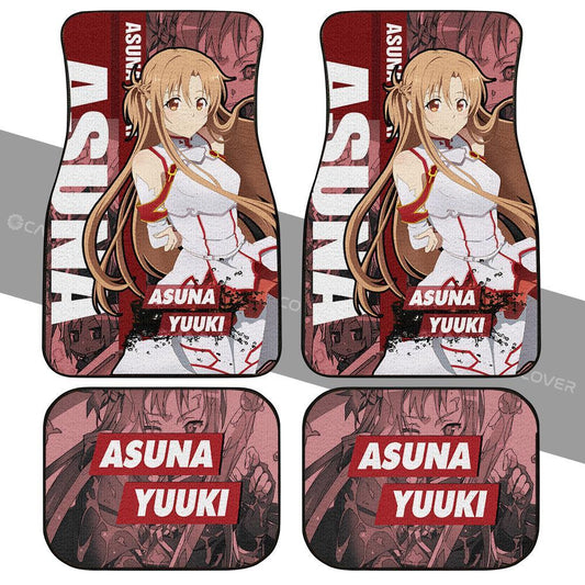 Asuna Yuuki Car Floor Mats Custom Sword Art Online Anime Car Accessories