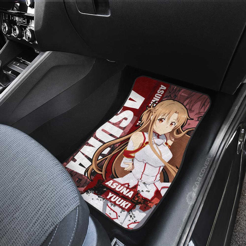 Asuna Yuuki Car Floor Mats Custom Sword Art Online Anime Car Accessories