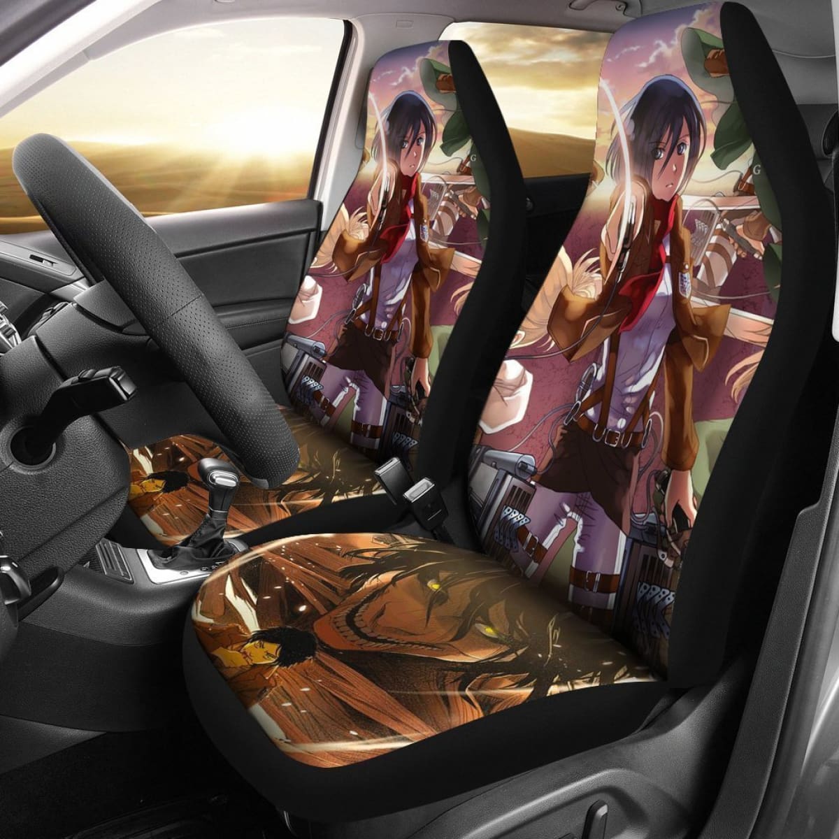 Attack On Titan Anime Car Seat Covers Lt03 Universal Fit 225721