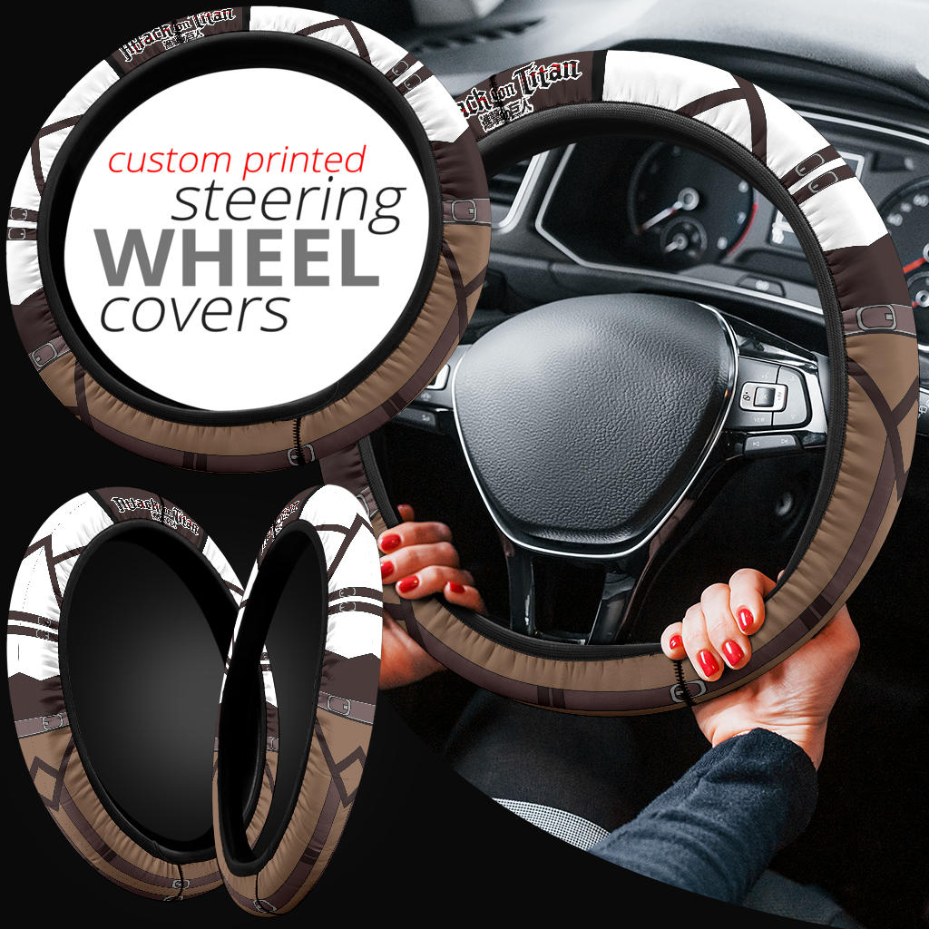 Attack On Titan Anime Car Steering Wheel Cover