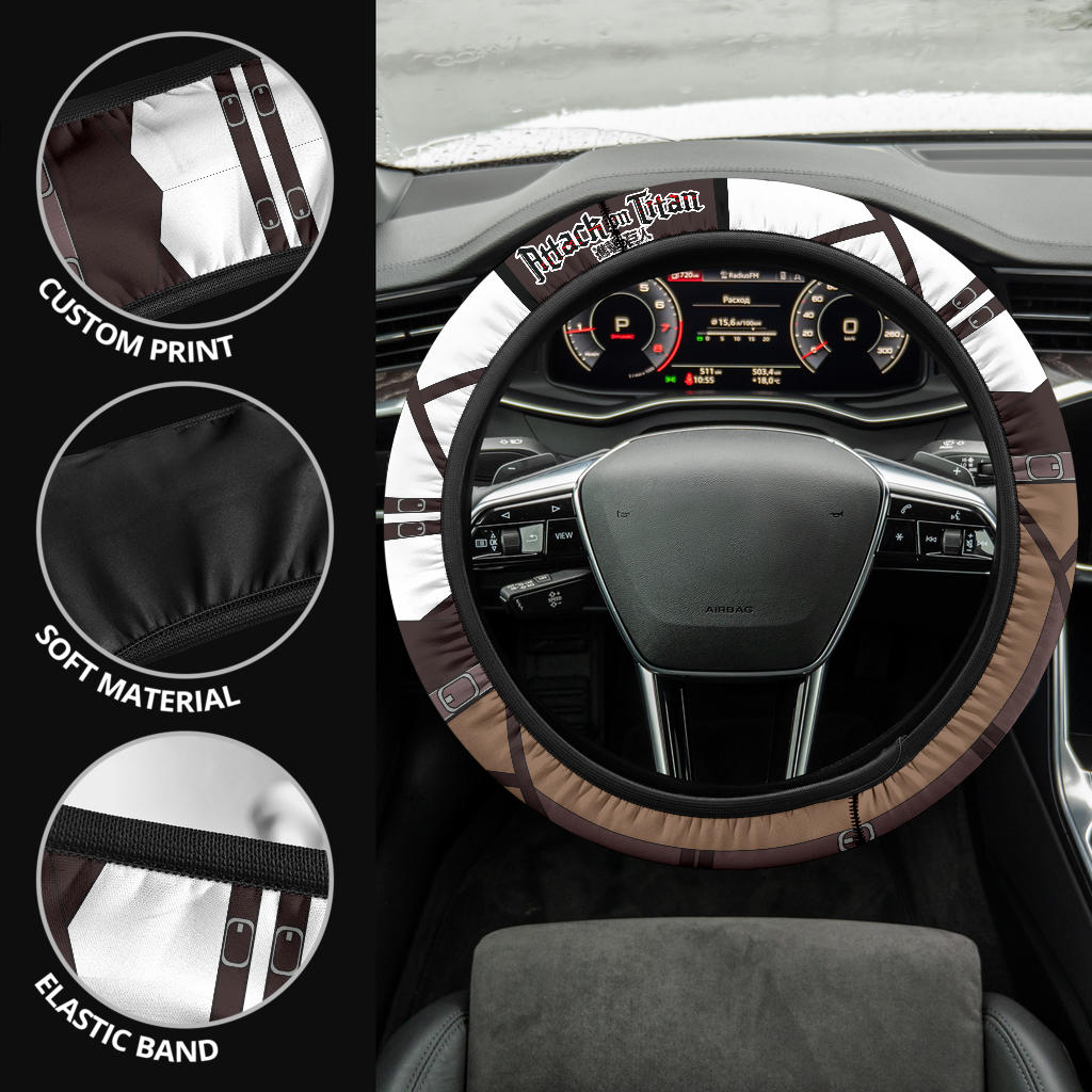 Attack On Titan Anime Car Steering Wheel Cover