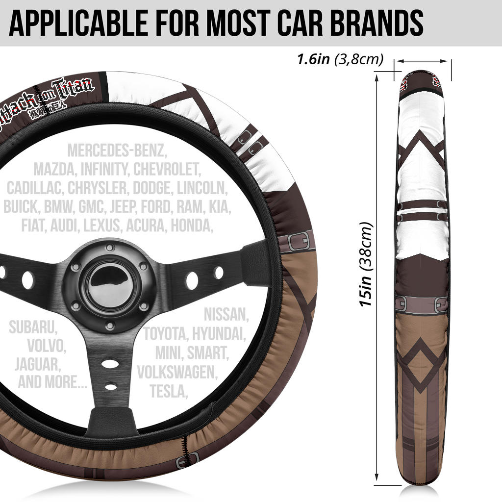 Attack On Titan Anime Car Steering Wheel Cover