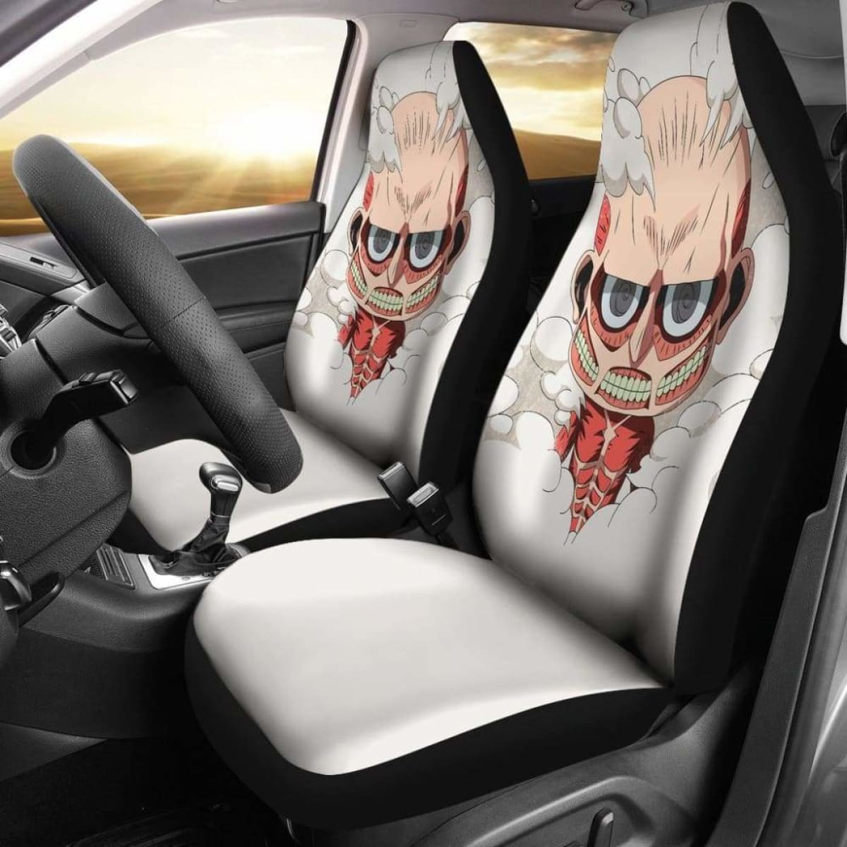 Attack On Titan Chibi Cute Seat Covers 101719 Universal Fit