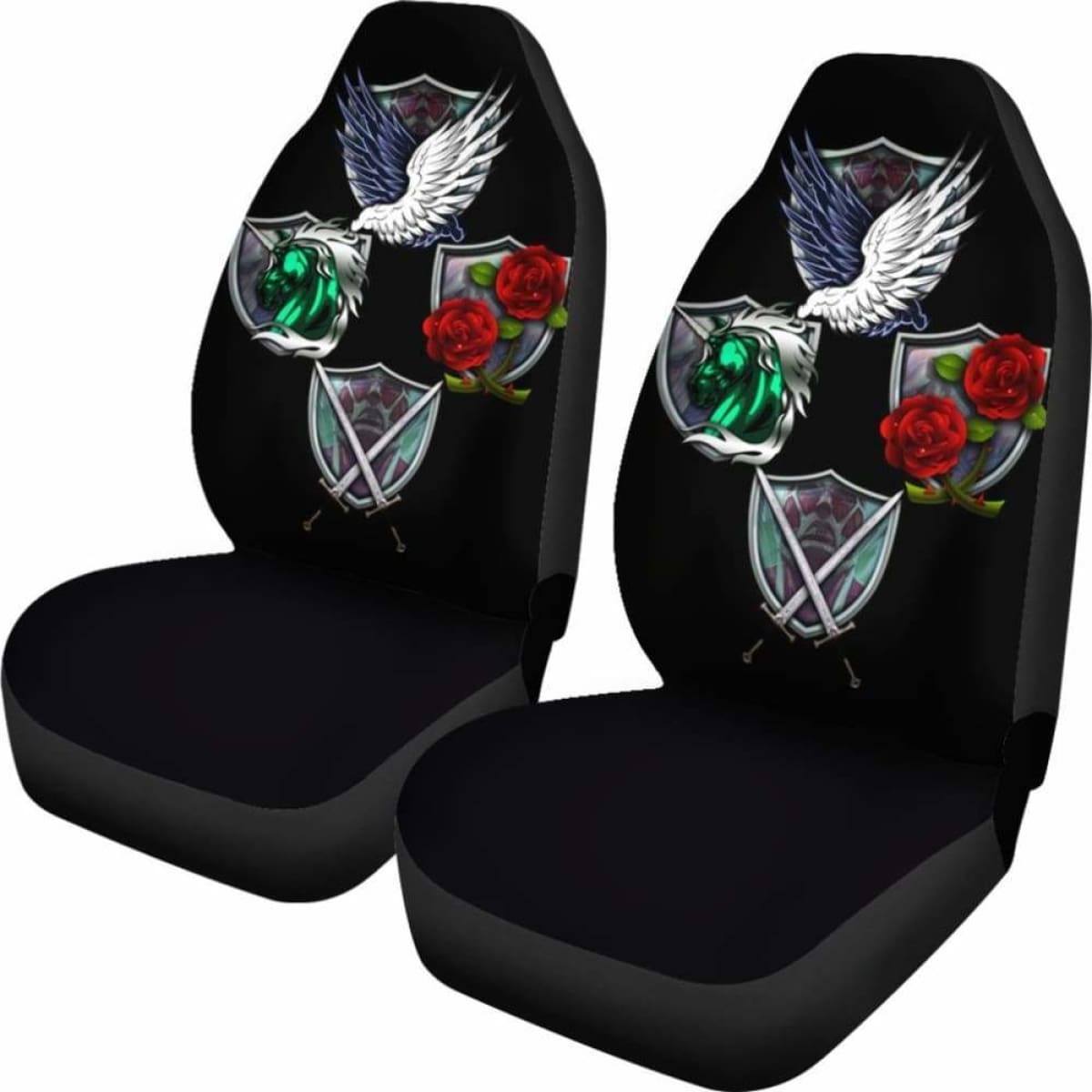Attack On Titan Emblem Seat Covers 101719 Universal Fit