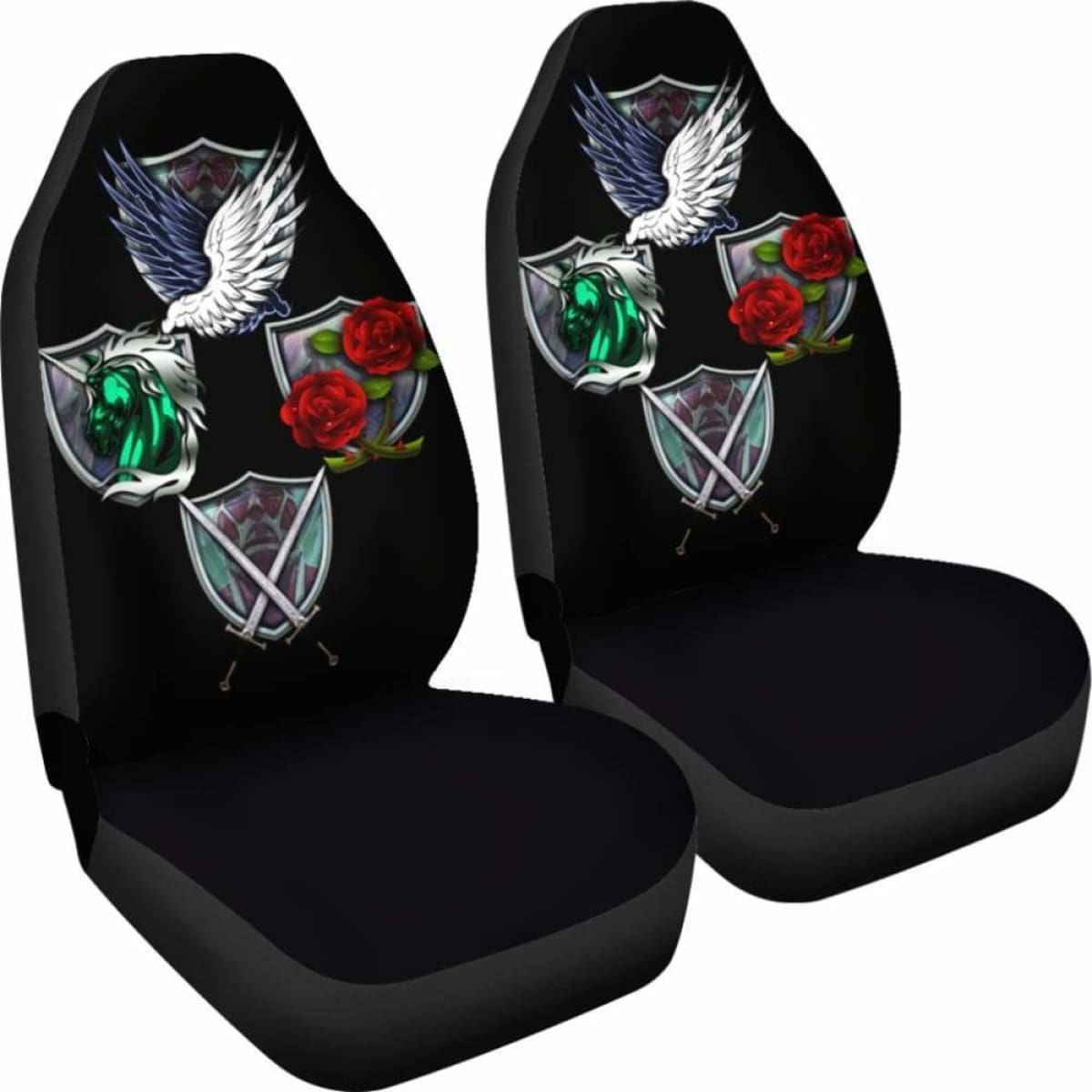Attack On Titan Emblem Seat Covers 101719 Universal Fit