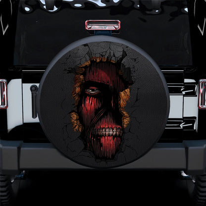 Attack On Titan Face Wall Car Spare Tire Cover