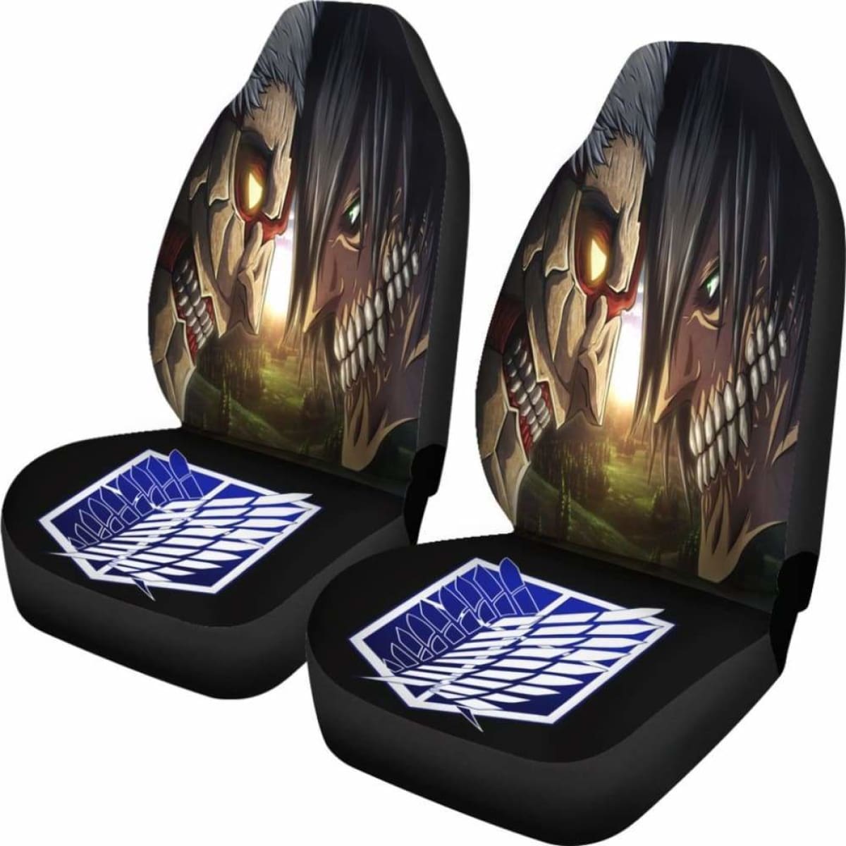 Attack On Titan Fight Seat Covers 101719 Universal Fit