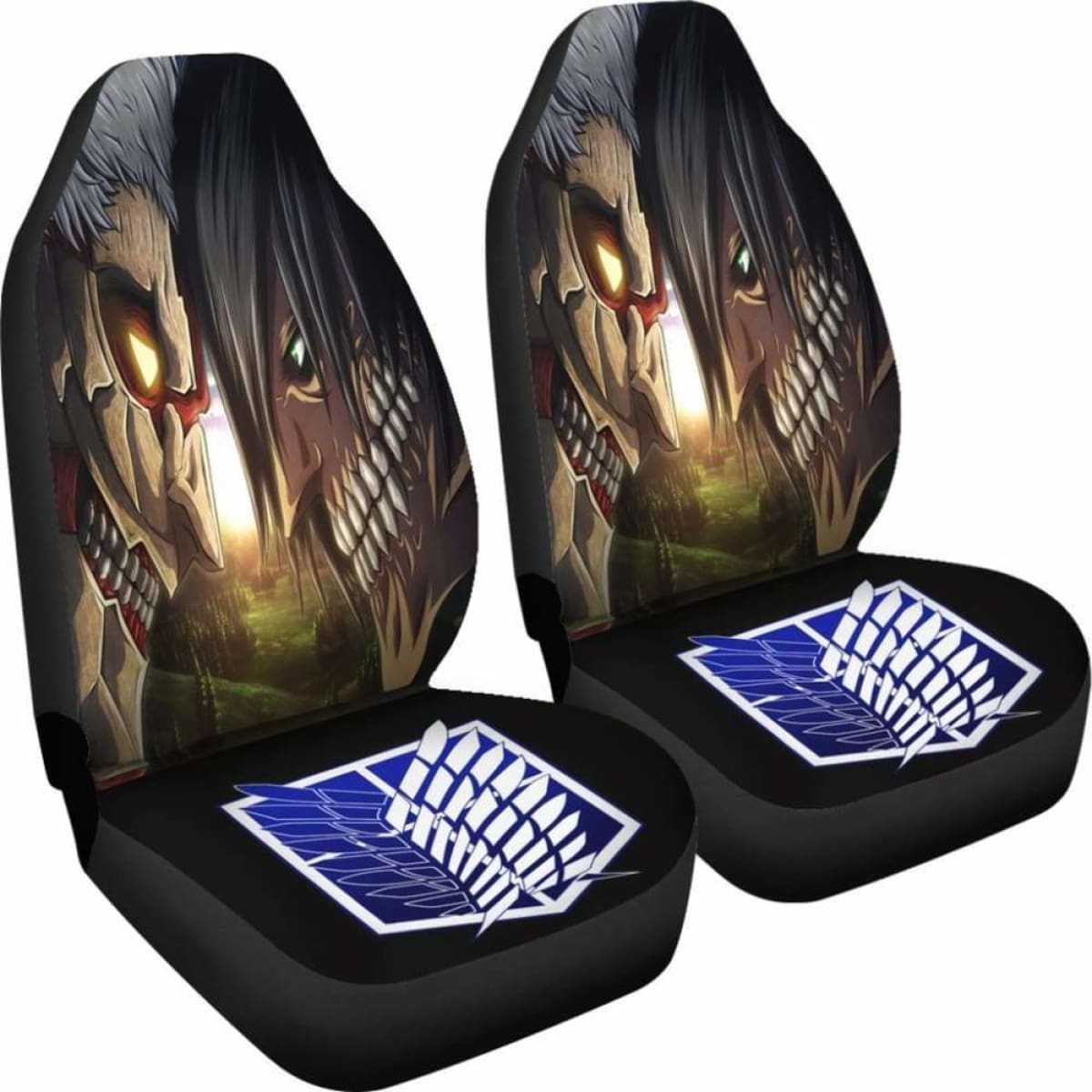 Attack On Titan Fight Seat Covers 101719 Universal Fit