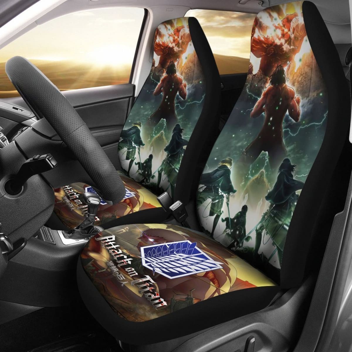 Attack On Titan Final Battle Car Seat Covers Lt03 Universal Fit 225721