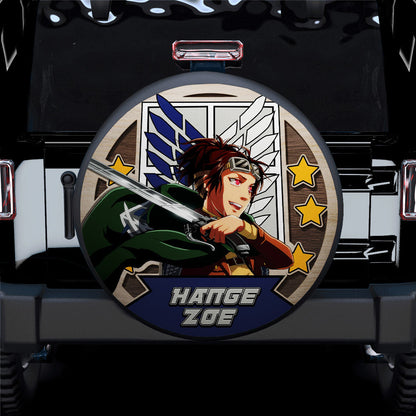 Attack On Titan Hange Zoe Jeep Car Spare Tire Cover