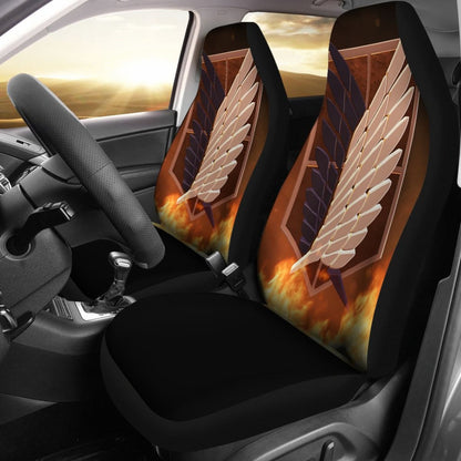 Attack On Titan Logo Seat Covers Amazing Best Gift Ideas 2020 Universal Fit 090505