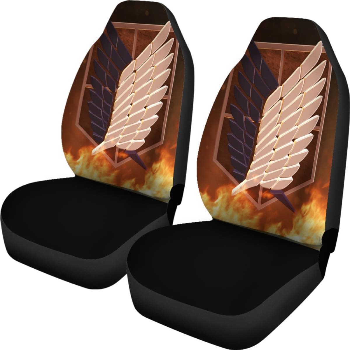 Attack On Titan Logo Seat Covers Amazing Best Gift Ideas 2020 Universal Fit 090505