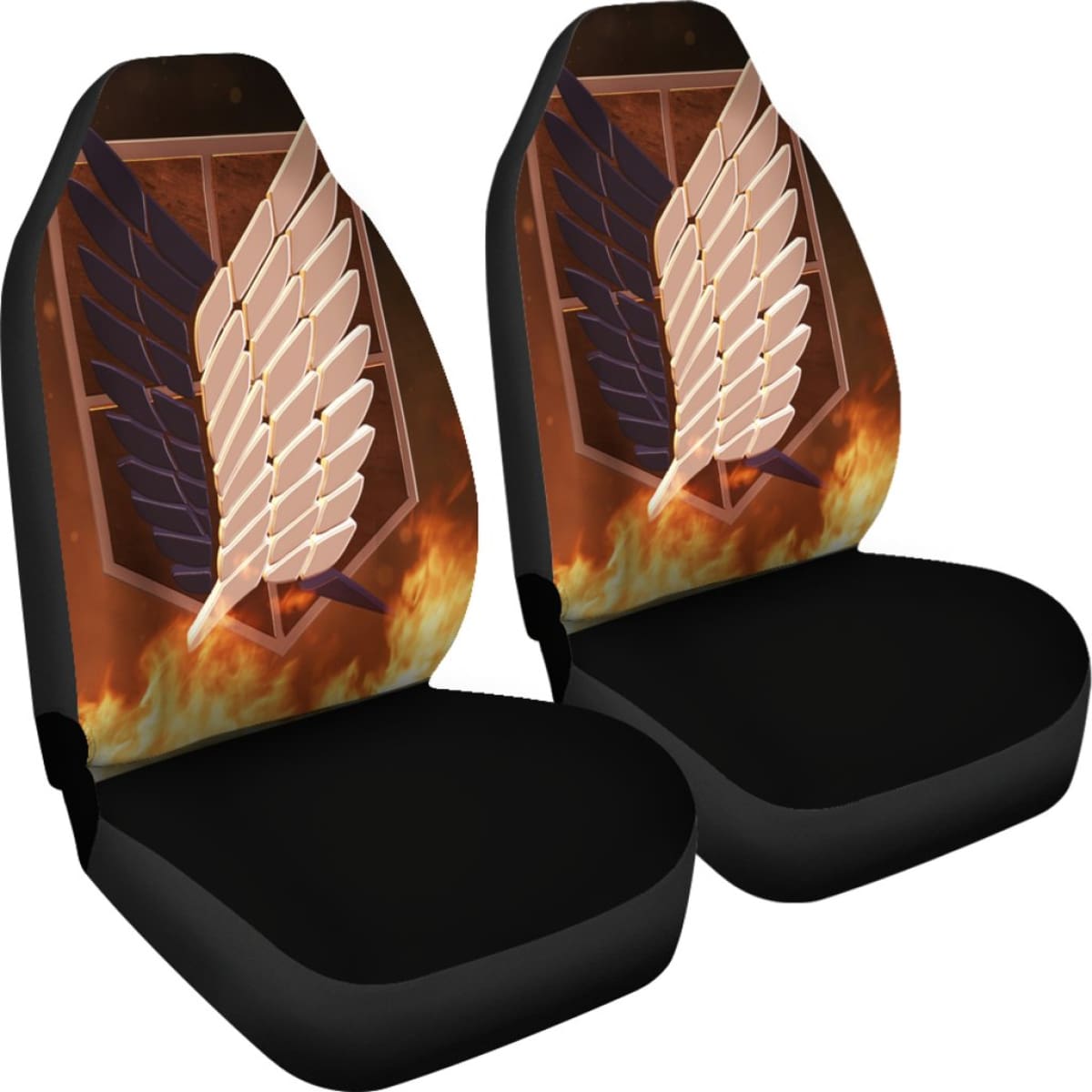 Attack On Titan Logo Seat Covers Amazing Best Gift Ideas 2020 Universal Fit 090505