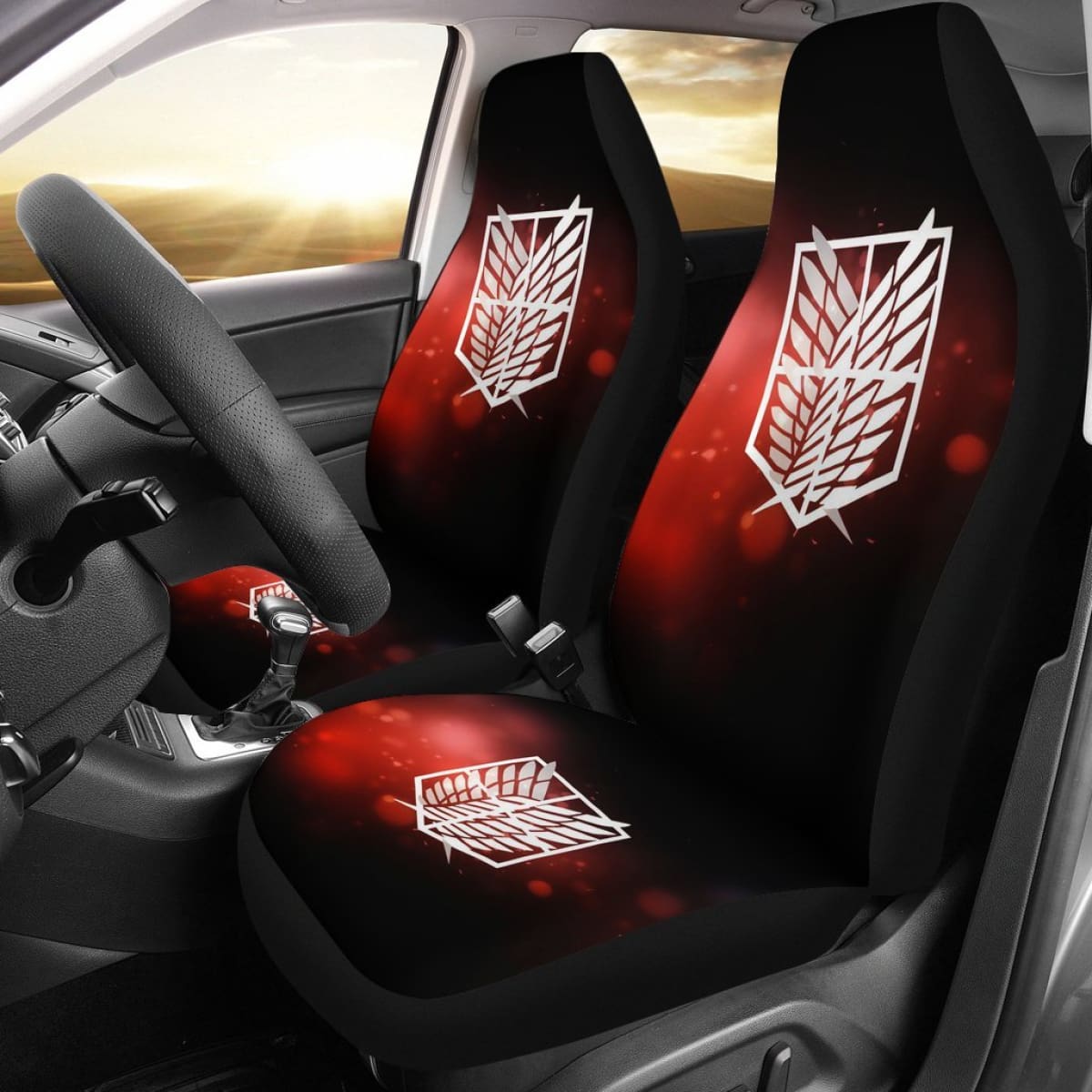 Attack On Titan Logo Seat Covers 1 Amazing Best Gift Ideas 2020 Universal Fit 090505