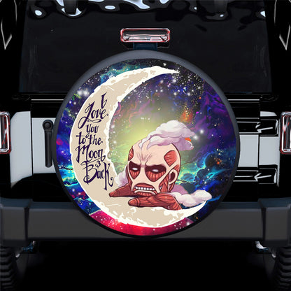 Attack On Titan Love You To The Moon Galaxy Spare Tire Cover