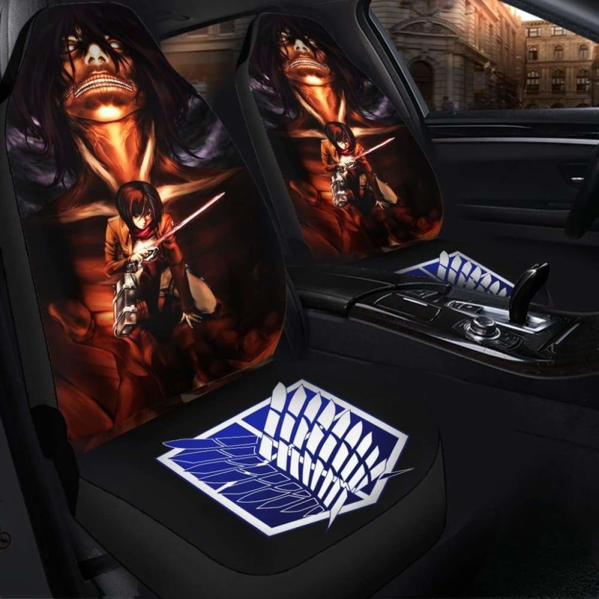 Attack On Titan Mikasa Seat Covers 101719 Universal Fit