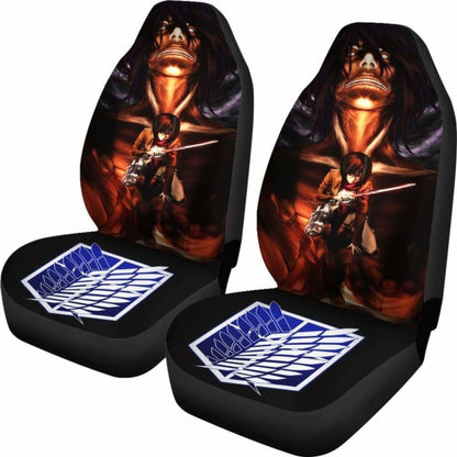Attack On Titan Mikasa Seat Covers 101719 Universal Fit