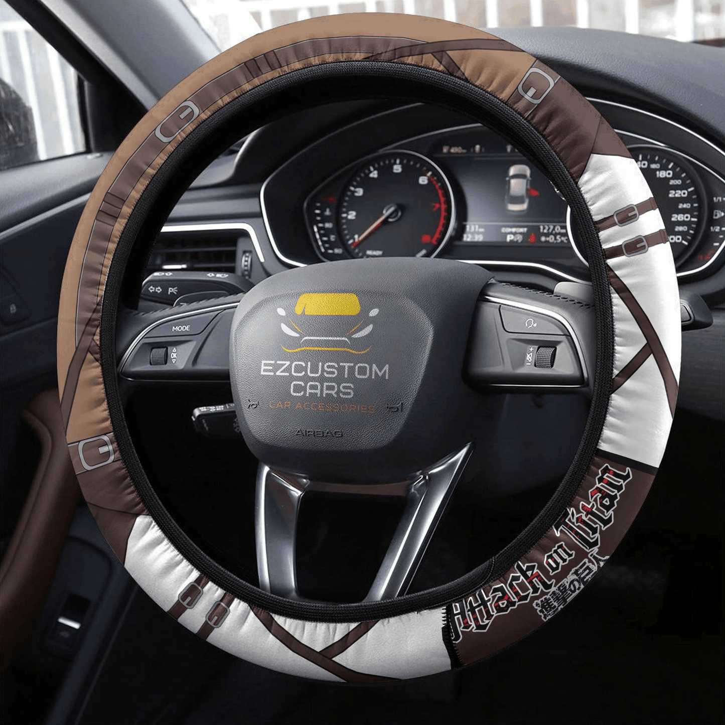 Attack On Titan Uniform Anime Steering Wheel Cover Custom Anime Car Accessories
