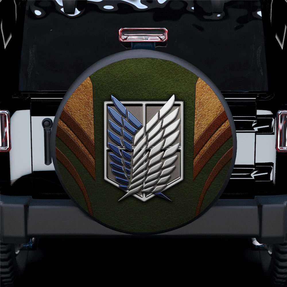 Attack On Titans Army Premium Car Spare Tire Cover