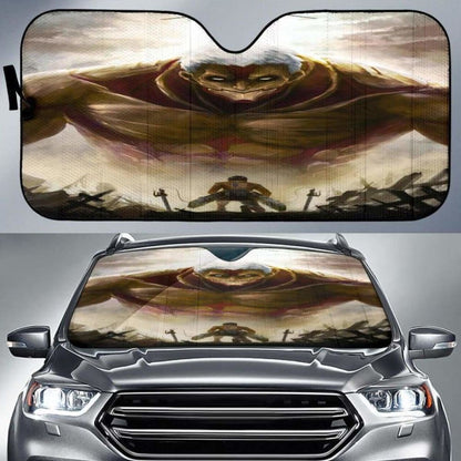 Attack On Titans Fight Auto Sun Shades 918b Universal Fit
