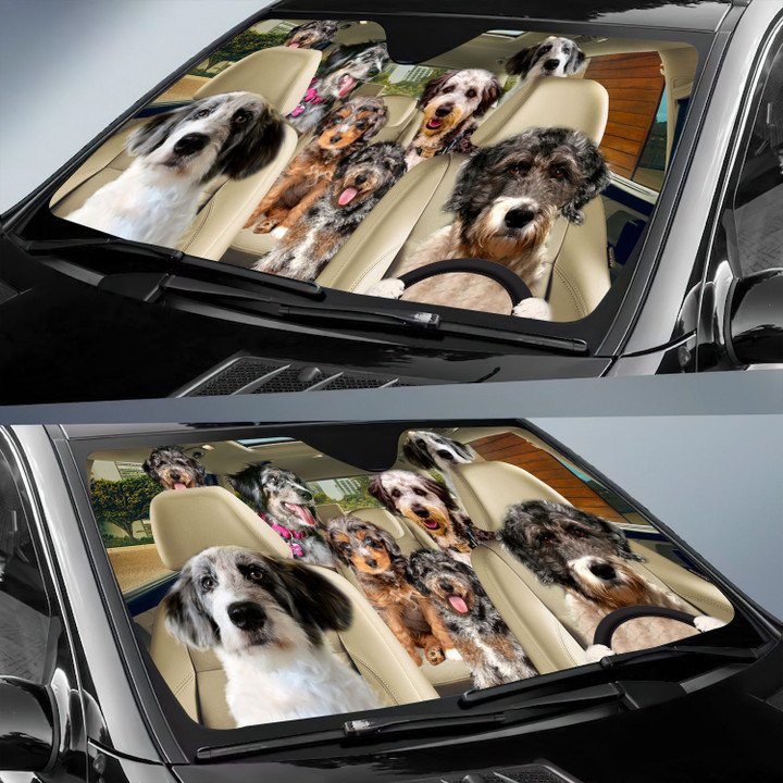 Aussiedoodle Car All Over Printed 3D Sun Shade