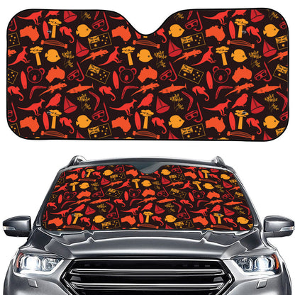 Australia Country Pattern Print Car Windshield Sun Shade