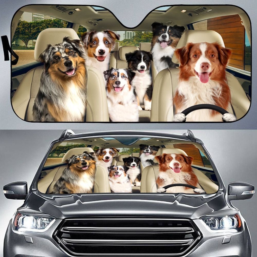 Australian Shepherd All Over Printed 3D Sun Shade