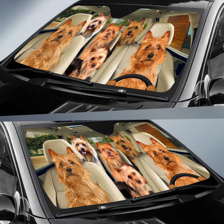 Australian Terrier Car All Over Printed 3D Sun Shade
