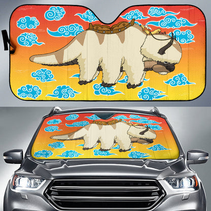 Avatar The Last Airbender Anime Auto Sunshade Avatar The Last Airbender Car Accessories Aang And Appa Flying  Ci121407