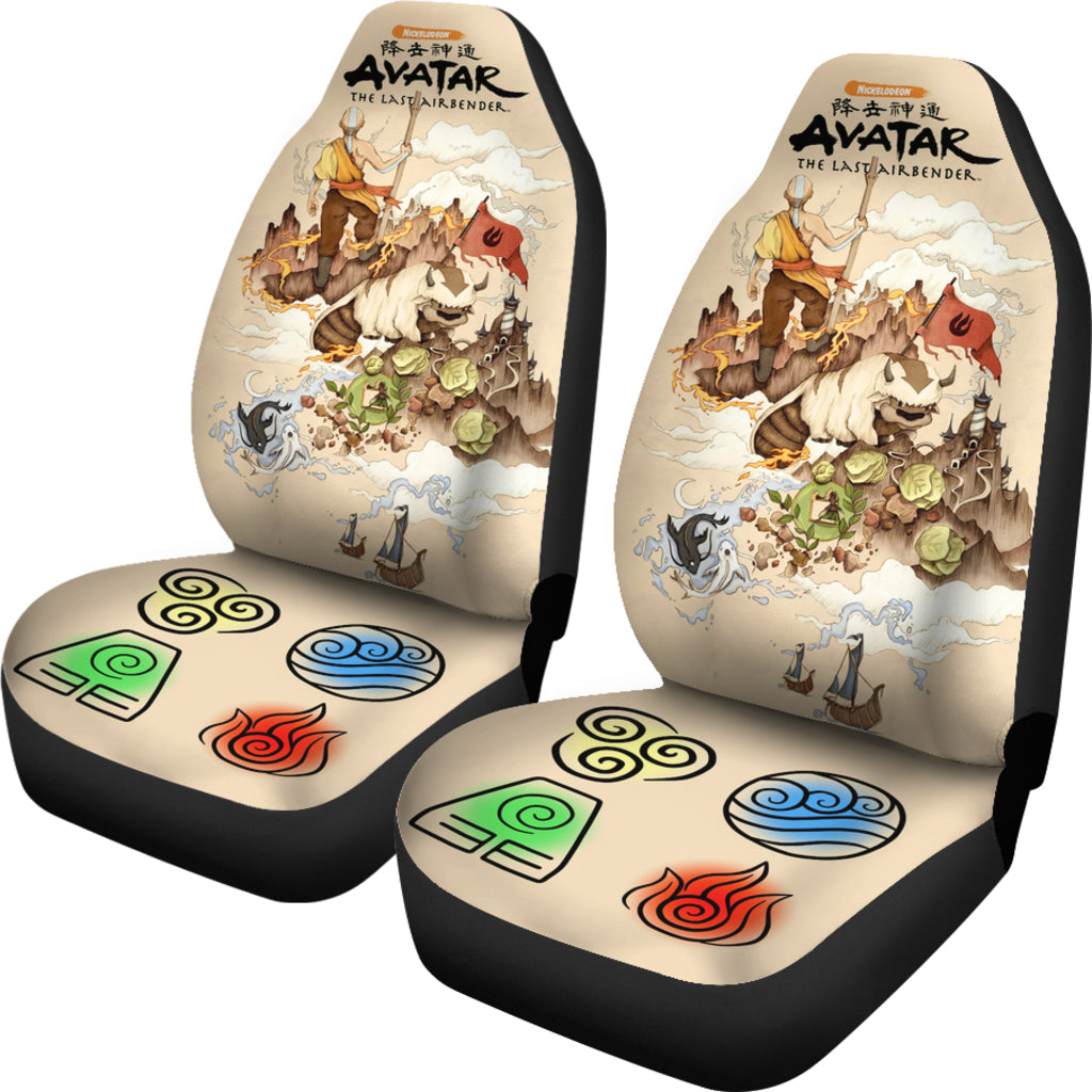 Avatar The Last Airbender Anime Car Seat Cover Avatar The Last Airbender Car Accessories Aang Symbols Ci121303