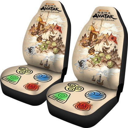 Avatar The Last Airbender Anime Car Seat Cover Avatar The Last Airbender Car Accessories Aang Symbols Ci121303