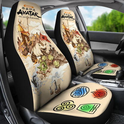 Avatar The Last Airbender Anime Car Seat Cover Avatar The Last Airbender Car Accessories Aang Symbols Ci121303