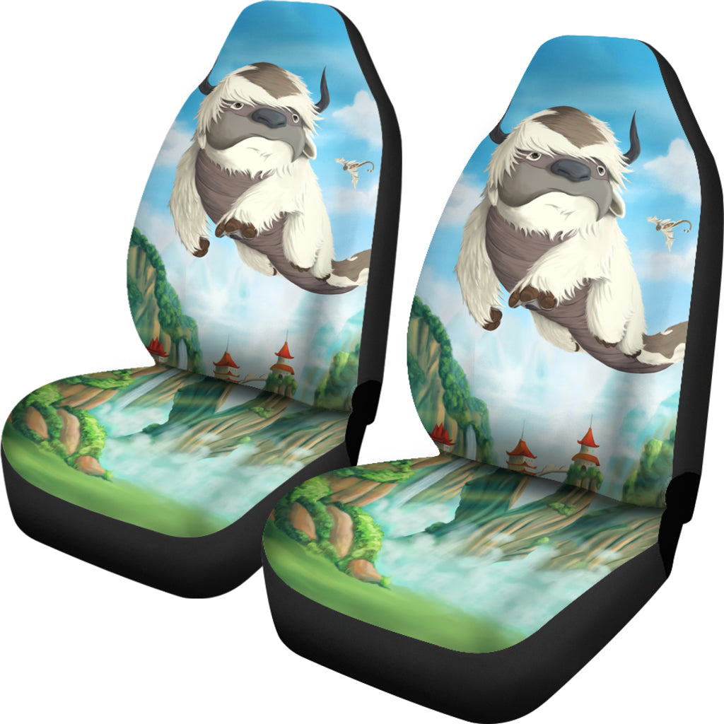 Avatar The Last Airbender Anime Car Seat Cover Avatar The Last Airbender Car Accessories Appa And Momo Flying Cute Ci121502